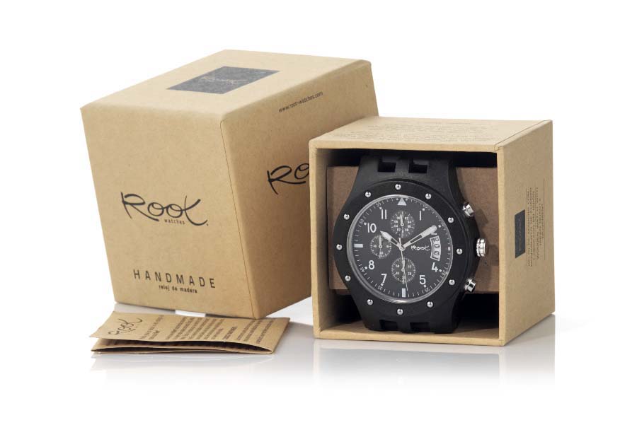 Eco Watch made of Sandal modelo CHRONO NIGHT Wholesale & Retail | Root® Watches 